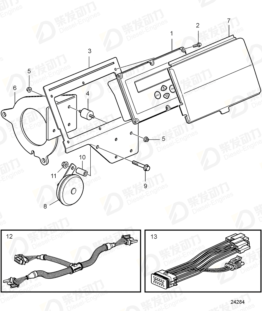 VOLVO Bracket 3829181 Drawing